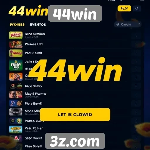 Eventos e torneios disponíveis no 44win